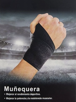 Muñequera negra winner